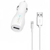 Resim SBS 02483 Araç Şarj Cihazı + Lightning Apple Şarj Ve Veri Kablosu Beyaz 