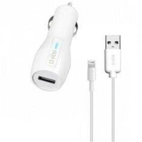 Resim SBS 02483 Araç Şarj Cihazı + Lightning Apple Şarj Ve Veri Kablosu Beyaz 