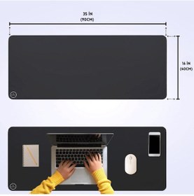 Resim Black Deer Siyah 90x40 Large Boy Professional Gaming Ofis Mouse Pad Kaydırmaz Mouse Pad 