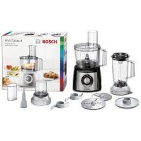 Resim 800 W Güçlü Mutfak Robotu, Şık Gümüş Tasarım, Pratik Kullanım, Yüksek Performans 