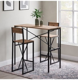 Resim Gzl Bar Masa Bar Sandalye Yemek Masa Sandalye Takımı Çam 1579 