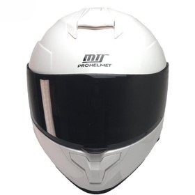 Resim Kuzey Motor Kuzeymotor Mts X340 Beyaz Fullface Kask (Siyah Camlı) 