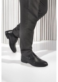 Resim Pierre Cardin Siyah Hakiki Deri Erkek Klasik Ayakkabı 1571116 M Siyah 