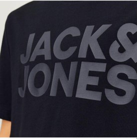 Resim Jack & Jones Jack&jones Corp Logo Erkek Çocuk Siyah Tişört 