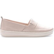 Resim Hakiki Deri Kadın Casual Ayakkabı 164za2010 Bej 