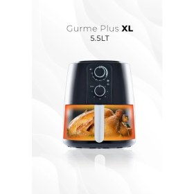 Resim 5.5l Air Fryer, Siyah, Sağlıklı ve Pratik Pişirme Cihazı 