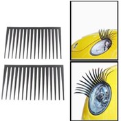 Resim Sones 2 Adet Etle Elektrikli Gözlü Araç Kirpikleri Siyah 