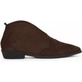 Resim Bueno Shoes Kahverengi Nubuk Kadın Topuklu Bot 01WD3601 01WD3601 