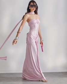 Resim Larissa Elbise Pembe - 40 