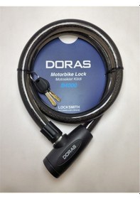 Resim Doras Motosiklet Kilidi B4000 1 Antrasit Boy : 120 Cm Çap : 20 Mm Siyah 