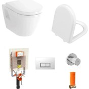 Resim Vitra Integra Asma Klozet+Vitra Yavaş Klozet Kapağı +Gömme Rezervuar Set 