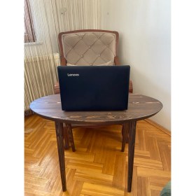 Resim Emel Ahşap Çok Amaçlı Masif Ahşap Yan Sehpa, 84X39 Cm, Ceviz, Laptop-Çalışma Sehpası 