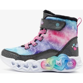 Resim Skechers Infinite Heart Lights - Lovin Hearts Büyük Kız Çocuk Siyah Işıklı Bot 303054L Bkmt 