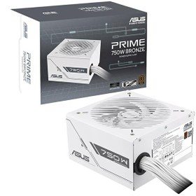Resim Asus PRIME-750B 750W 80+ Bronze Beyaz PSU 135mm Fanlı ATX Güç Kaynağı 