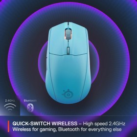Resim Steelseries Rival 3 Wireless Gen 2 Gaming Mouse - 2.4ghz Ve Bluetooth Bağlantı - Lila Rival 3 