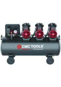 Resim Cmc Premium 100 Lt 6 Hp Sessiz Yağsız Hava Kompresörü 