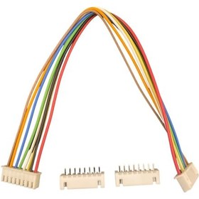 Resim 50 Adet 2.50mm 8 Pin Çift Taraflı Jst Xh Konnektör 10cm Kablolu 
