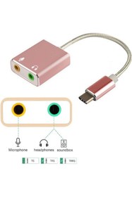Resim Platoon Keepro Type-c Harici Ses Karti 3,5mm Kulaklık Ve Mikrofon Girişli 