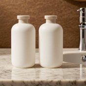 Resim 2 Adet 16.91oz Beyaz Vücut Losyon Şişeleri, Doldurulabilir Plastik Boş Kaplar - Şampuan ve Duş Jeli İçin, Banyo Sıvı Dispenserleri, Çeşitli Losyonlar için Boş Kavanozlar 