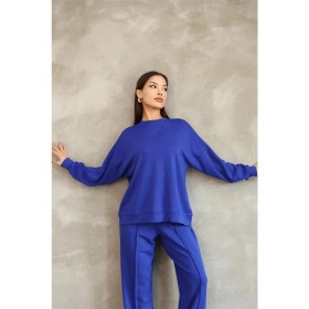 Resim Ponçik Modal Oyso Kumaş Eşofman Takımı Oversize Rahat Kalıp 24588 