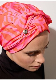 Resim Mayovera Tesettür Bone - Pembe Fiyonklu Pembe 