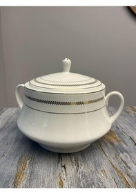 Resim Aryıldız 60 Parça Desire Yemek Takımı Beyaz - Gold 