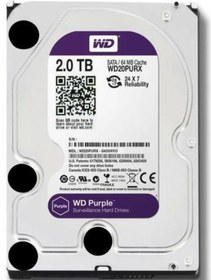 Resim WD Purple WD20PURX 3.5 inç 2 TB 5400 RPM Sata 3.0 Harddisk 