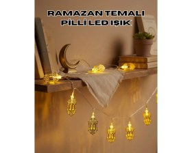 Resim Özbience Renkli Ramazan Feneri, LED Işık, Dekoratif ve Enerjik Aydınlatma 