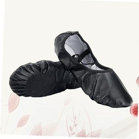 Resim SHERCHPRY Yoga Ayakkabıları Bale Ayakkabıları Taban Bale Ayakkabısı Öküz Derisi Terlik Dans Ayakkabıları Dans Ayakkabıları Çocuk Yoga Egzersiz Ayakkabıları 