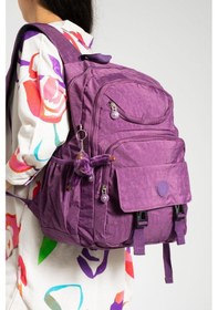 Resim Ultra Hafif Çok Cepli Su Geçirmez Sırt Çantası Mor Model: 571-1h - Mor 