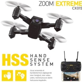 Resim Cx015-3b Zoom Extreme Smart Katlanabilir 1080p Full Hd Wifi Kamera Ios Android Drone 