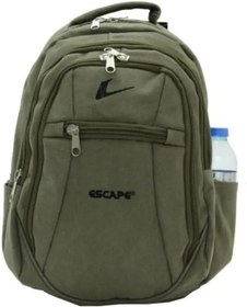Resim Escape Kanvas Sırt Çantası Laptop Bölmeli Spor Kumaş Çanta Günlük Kullanım 307 Haki 