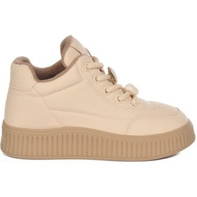 Resim Guja Bej İçi Polarlı Soğuğa Dayanıklı Kadın Sneaker Çok Renkli 