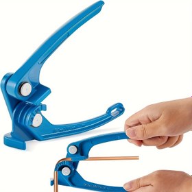 Resim GOXAWEE 3-in-1 Manuel Tüp Bükücü, 0-180 Derece Boru Bükücü Aracı 1/4", 5/16", 3/8" Boru için, Metal Yapı, Elektrik veya Pil Gerektirmez, Bakır, Pirinç, Alüminyum ve İnce Çelik Boru Bükme 