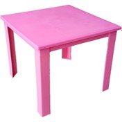 Resim Fiore Çocuk Masası Plastik Pembe H40 1-3 Yaş Için 