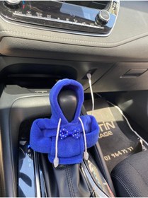 Resim MİRMERRY Mavi Papyonlu Sweatshirt şeklinde Vites Kılıfı 