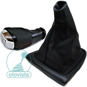 Resim otovista Renault Clio 4 Yeni Tip Deri Vites Topuzu Ve Vites Körüğü (2012-2019) 