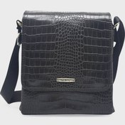 Resim Kanuga Ysmn1973 Siyah Kroko Unisex Çapra Çanta Siyah Kroko 