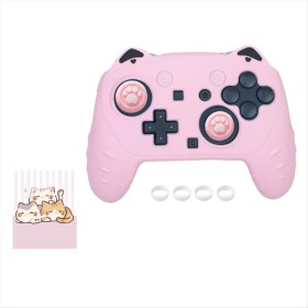 Resim Lemonade4 Nintendo Switch Için 2 Pro Kedi Kulak Oyunu Kontrolör Silikon Kılıf Anti-Slip Slip Ter-Kötü Sıkı Uyum Konforlu Oyun (Yurt Dışından) 