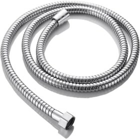 Resim Paslanmaz Çelik Duş Hortumu, Kırılmaz Örgülü El Duşu Spirali, 1.5 Metre (Krom) 