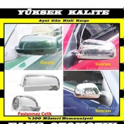 Resim Seat Leon Krom Ayna Kapağı 2 Parça 1999-2003 Paslanmaz Çelik 