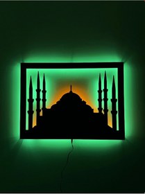 Resim Sultan Ahmet Camii Led Işıklı Tablo 