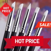 Resim 5 adet Premium Silikon Kauçuk Uç Boya Fırçaları Seti - Suya Dayanıklı Sanat Malzemeleri, Yağlı Boya, El Sanatları için - Kokusuz, Polimer Kil Heykeltıraş Araçları, El Sanatları Fırçaları|Profesyonel Fırçalar|Dayanıklı Fırçalar 