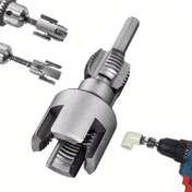 Resim Entegre İç ve Dış Boru Konu Aracı, 2025 için Yeni Boru Konu Kesme Aracı, Elektrikli Matkap için 1/2" (DN15) 3/4" (DN20) Boru Boyutu Yeniden Okuma Aracı (1/2"+3/4") 