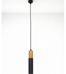 Resim Masif Ahşap & Metal Spot Sarkıt Aydınlatma Modern Silindir Tasarım Diğer 