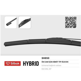 Resim Silecek Süpürgesi Hybrıd Tipi 650mm Üniversal Sılbak Sh650 