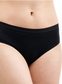 Resim The Don Organic Blended Bayan Mid Rise Brief - Orta Kenarlı Siya 