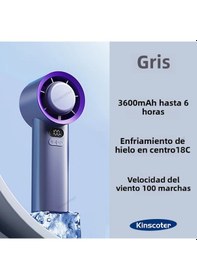 Resim Ev İçin Çok İşlevli Sessiz Elektrikli Taşınabilir Vantilatör Gri, 