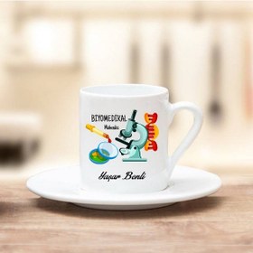 Resim Biyomedikal Mühendisi Hediye Türk Kahvesi Fincanı 