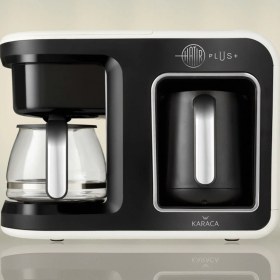 Resim Karaca Hatır Plus 2 in 1 Kahve Makinesi Krem 
